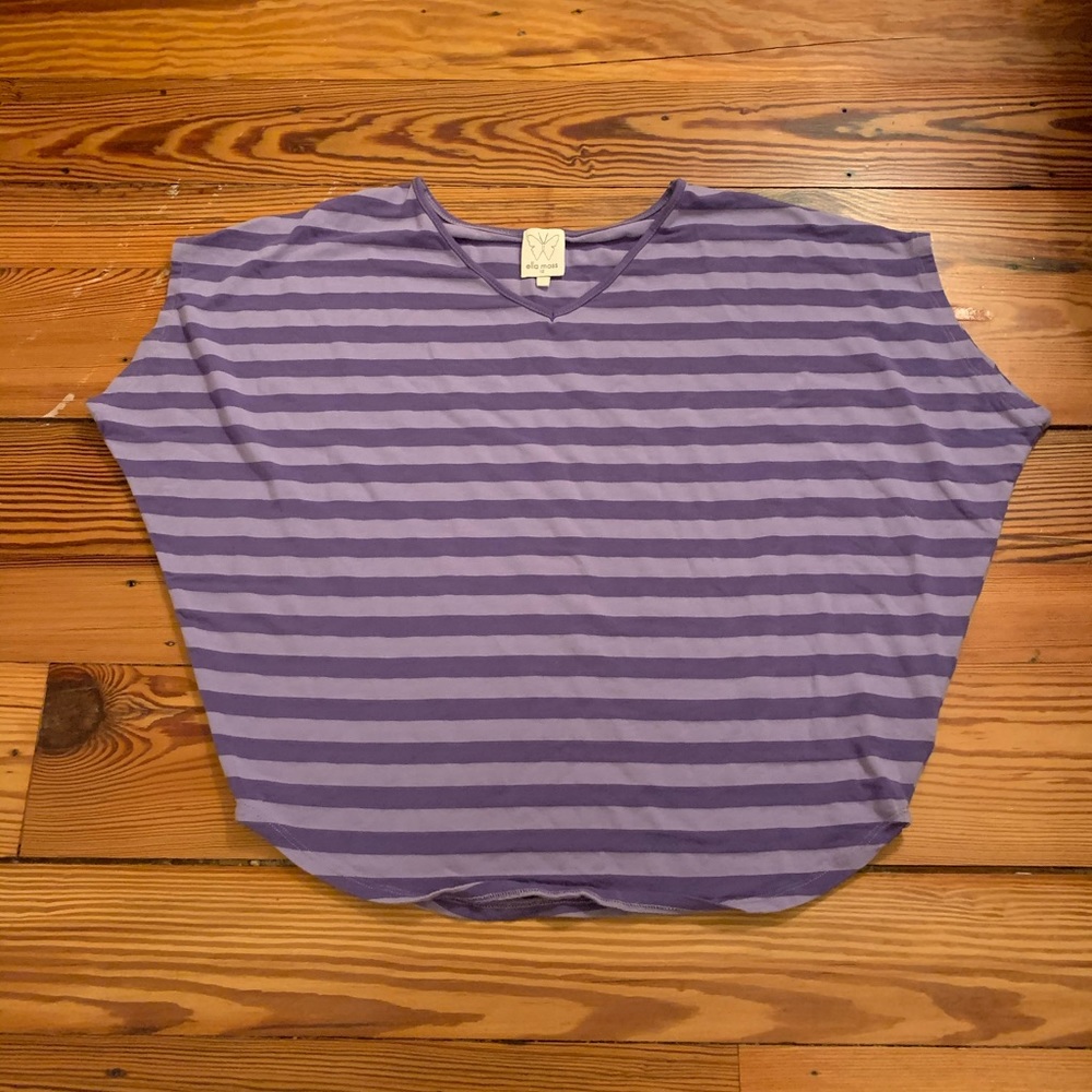 Ella moss butterfly armed striped shirt